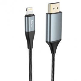 Кабель переходник Lightning на HDMI Hoco UA15 metal