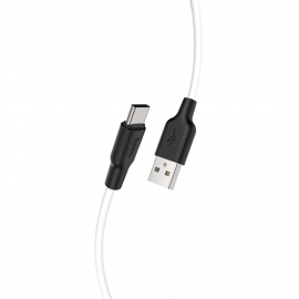 Кабель USB на Type-C HOCO X21 Plus 1м (чёрно-белый)